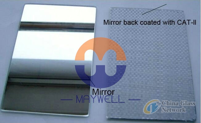 Safety Mirror with CAT II, Mirror With Safety Vinyl Back