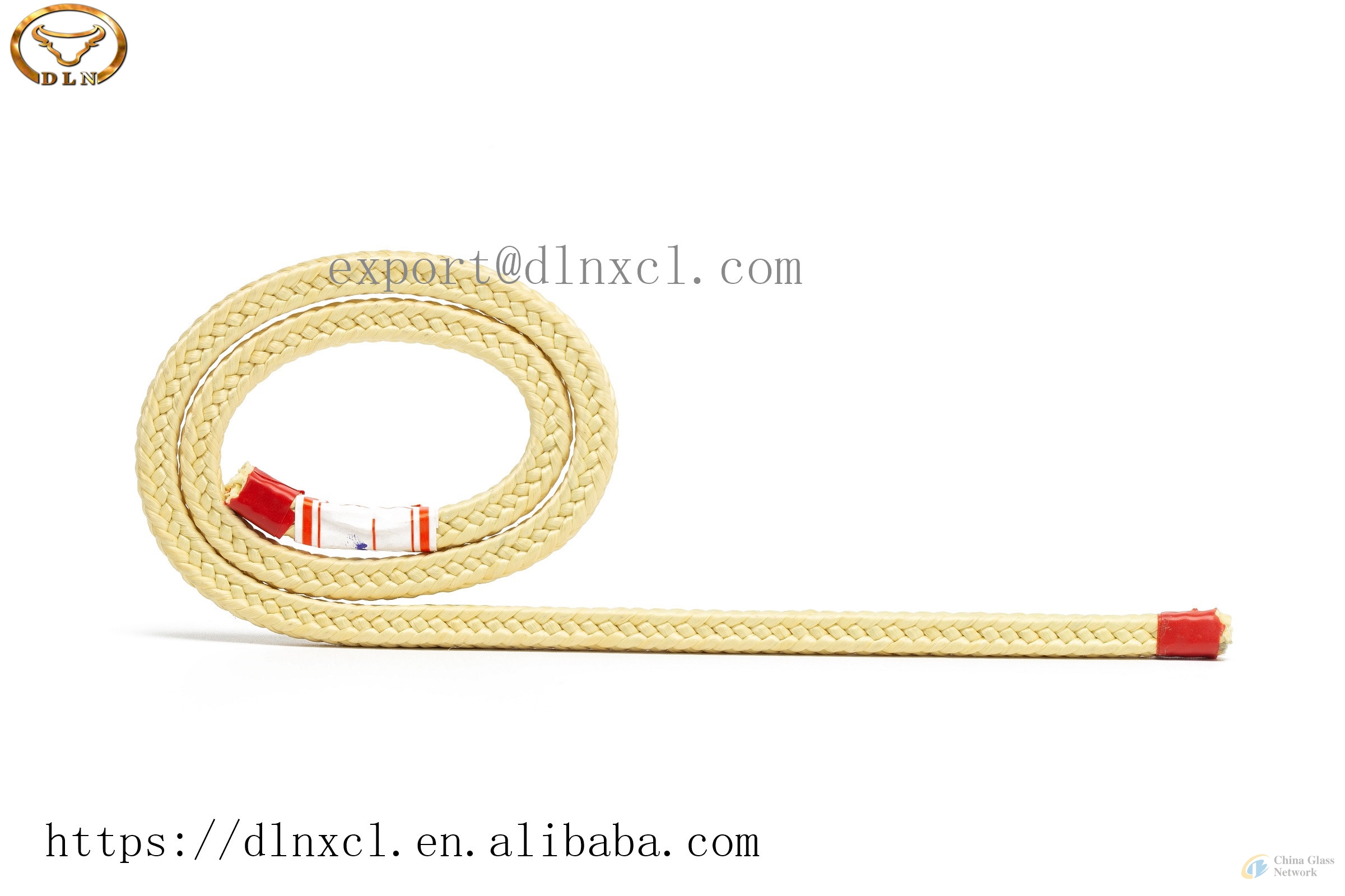 High quality kevlar aramid rope with in tempering glass