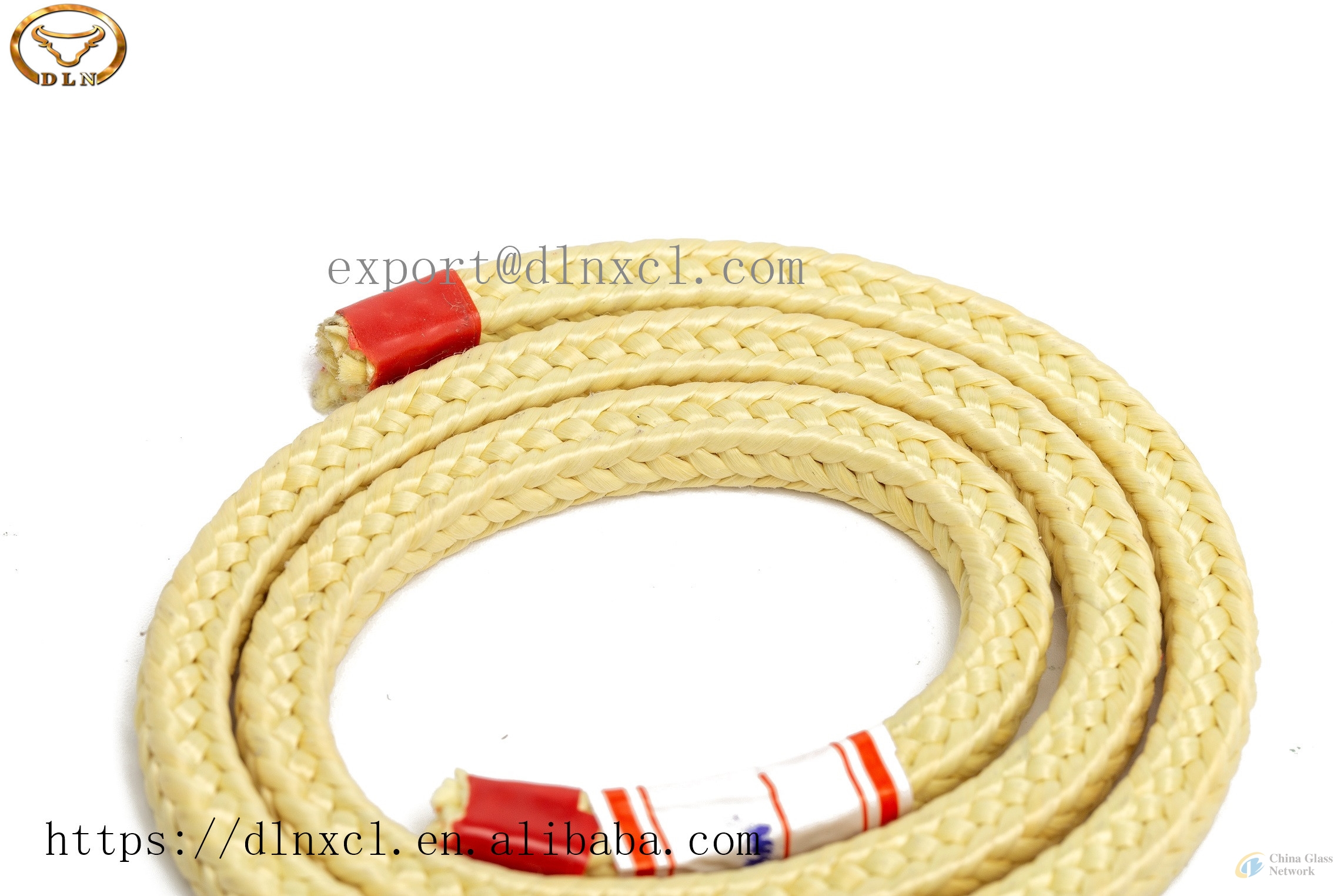 High quality kevlar aramid rope with in tempering glass