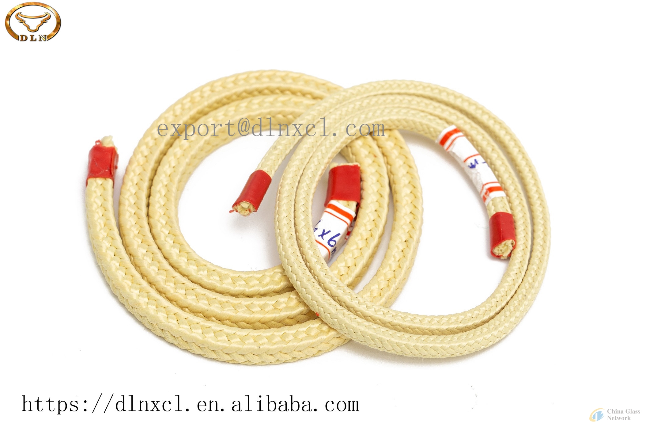 High quality kevlar aramid rope with in tempering glass