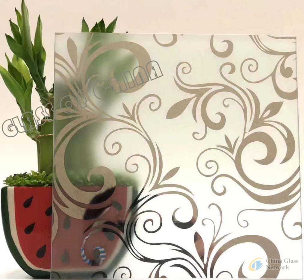 Acid Etched Frosted Art Glass