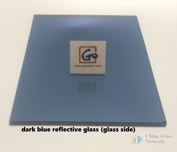 Dark Blue Reflective Float Glass