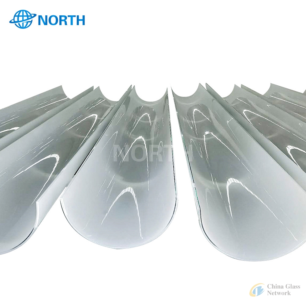 Hot sale single curved toughed glass