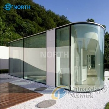 12mm balustrade Curved tempered glass panels