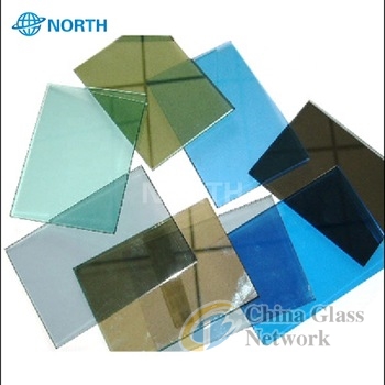 2016 Top hot sale colorful reflective glass price