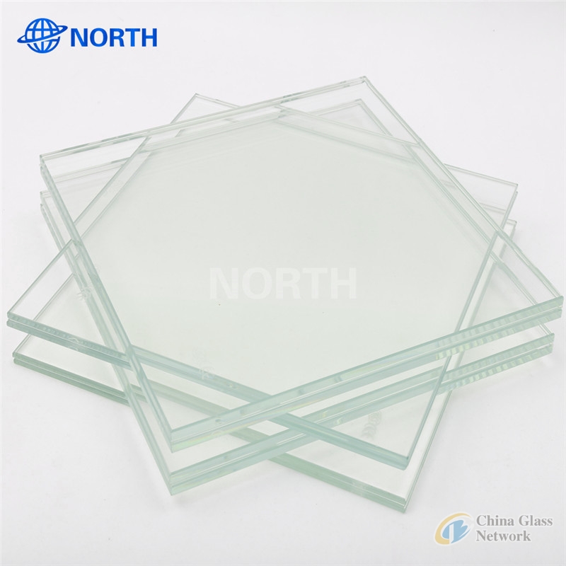 10.38mm clear or colored laminated glass