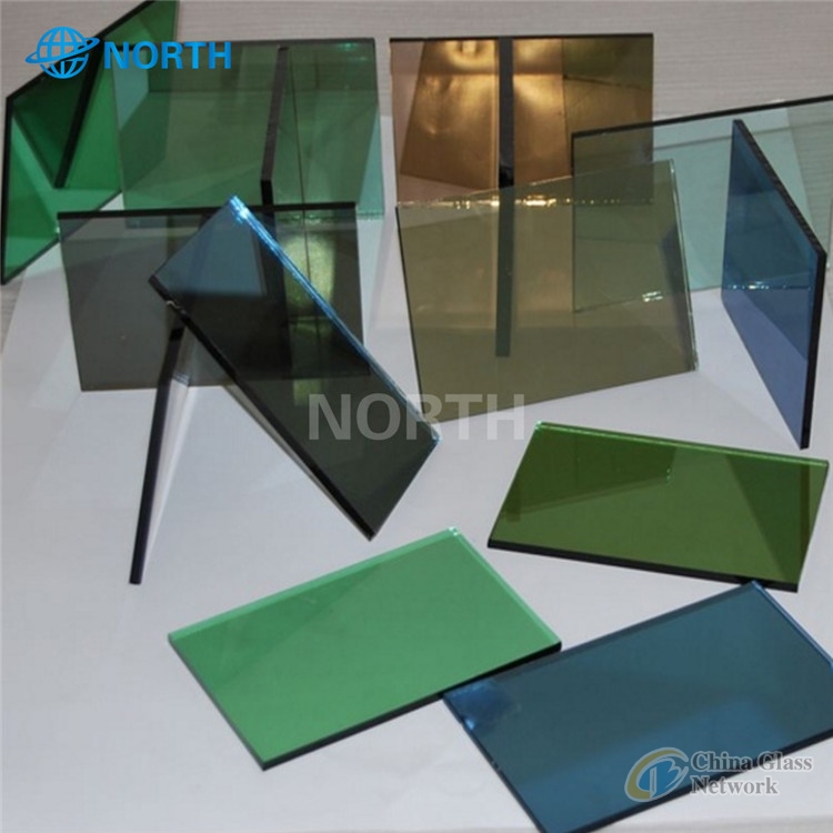 Light Green Grey Reflective Coating Glass Reflective Glass