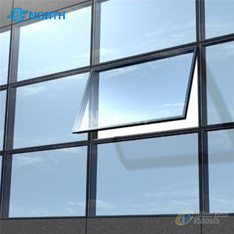 Building Facade Reflective Glass With Blue Color