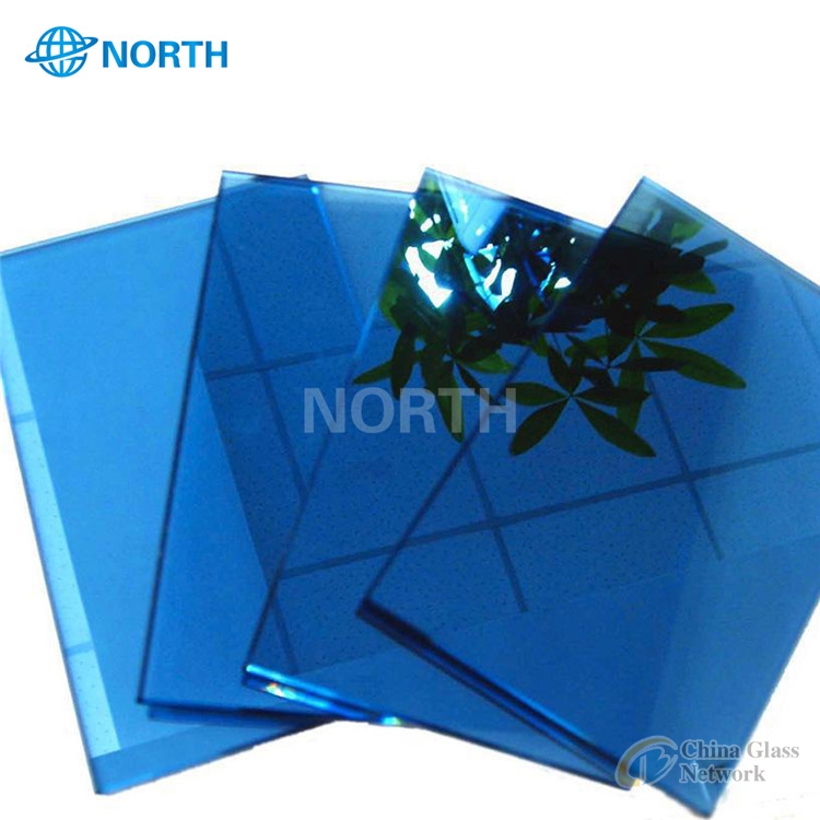 4mm Blue Mirror Coating Glass Reflective Glass