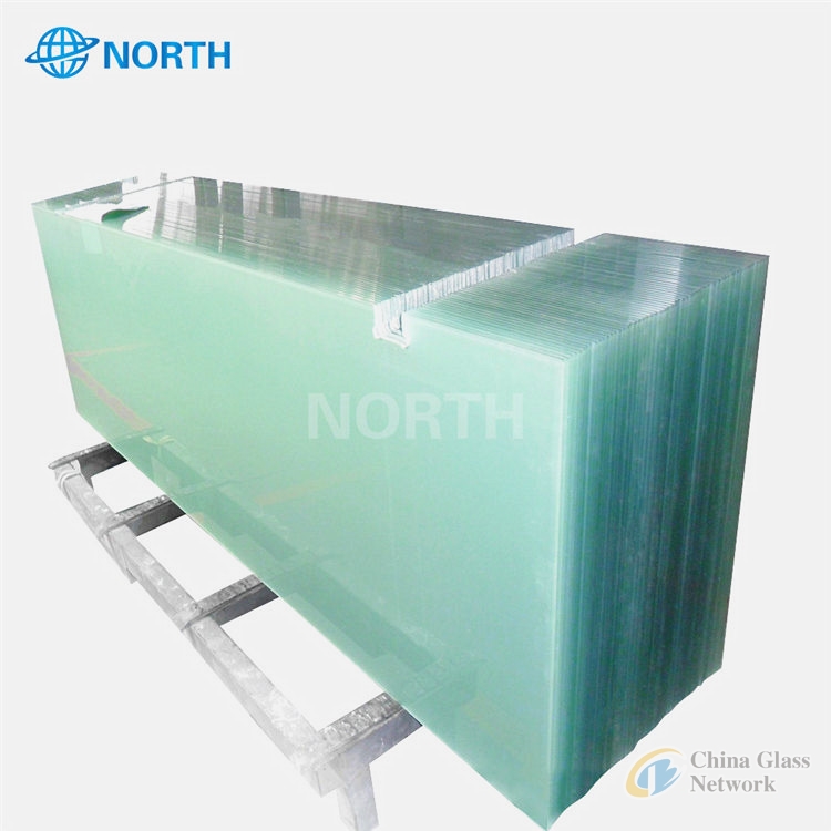 Clear small grainining safety tempered glass