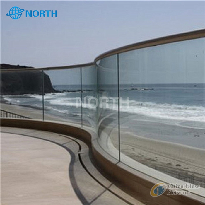 Clear tempered glass railing toughened glass