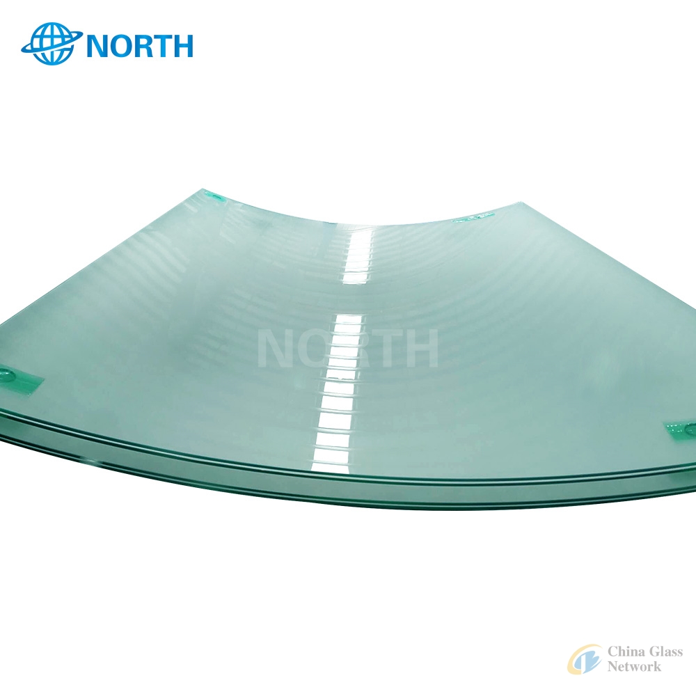 Curved toughened glass