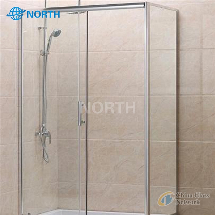 Tempered glass shower panels