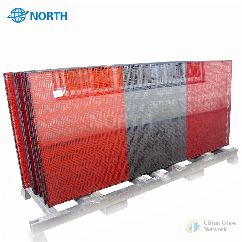 Hot Sales Colored Ceramic Fritted Glass/ Enamel Glass/ Silk Screen Printed Glass Building made in China