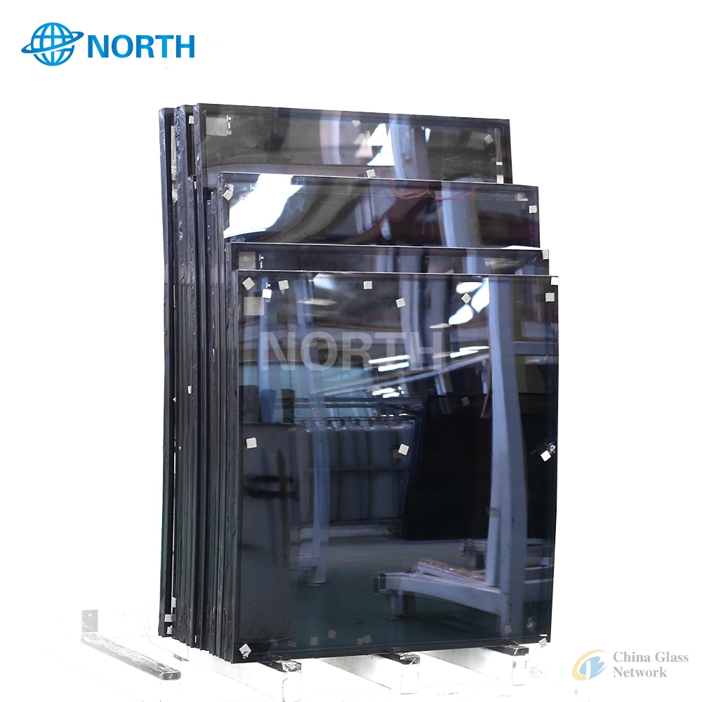 6mm Low e tempered glass+12A+6MM Clear tempered glass double glazed 24mm