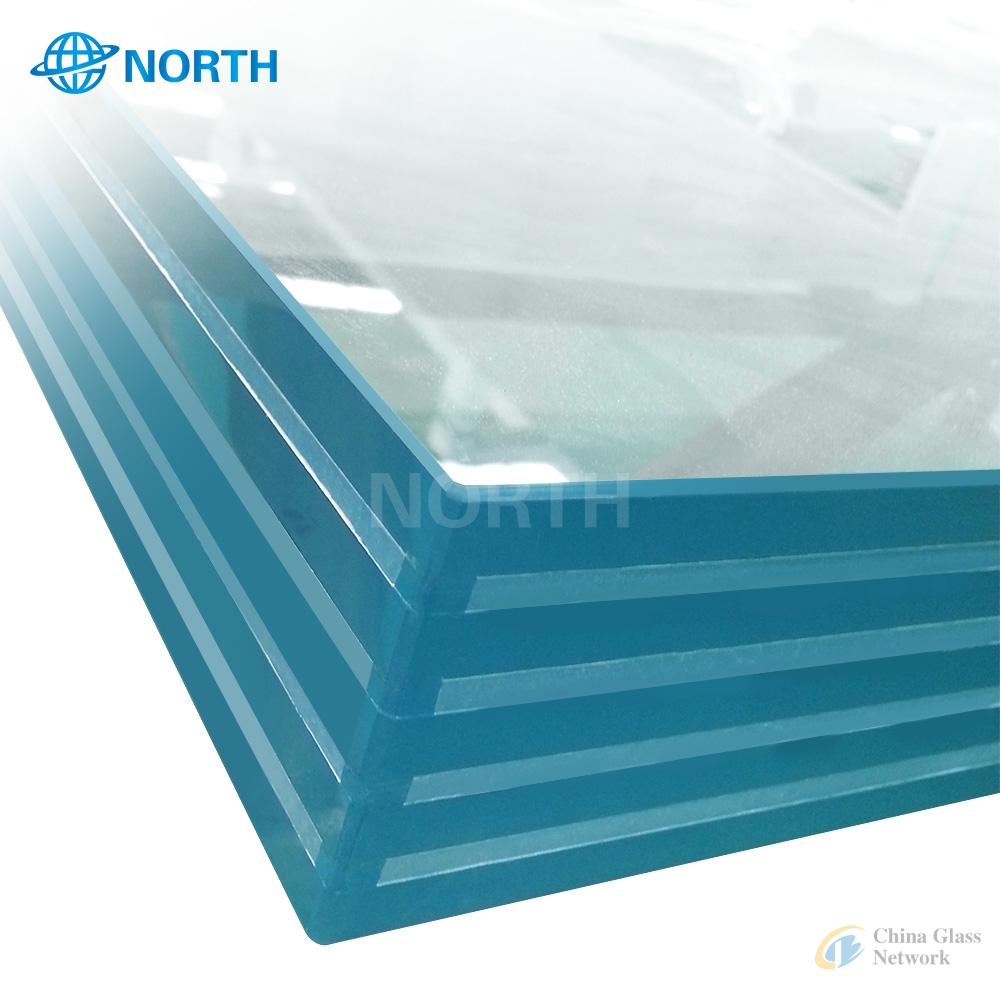 6mm 8mm 10mm 12mm Colorful heat resistant safety laminated glass for building curtain wall