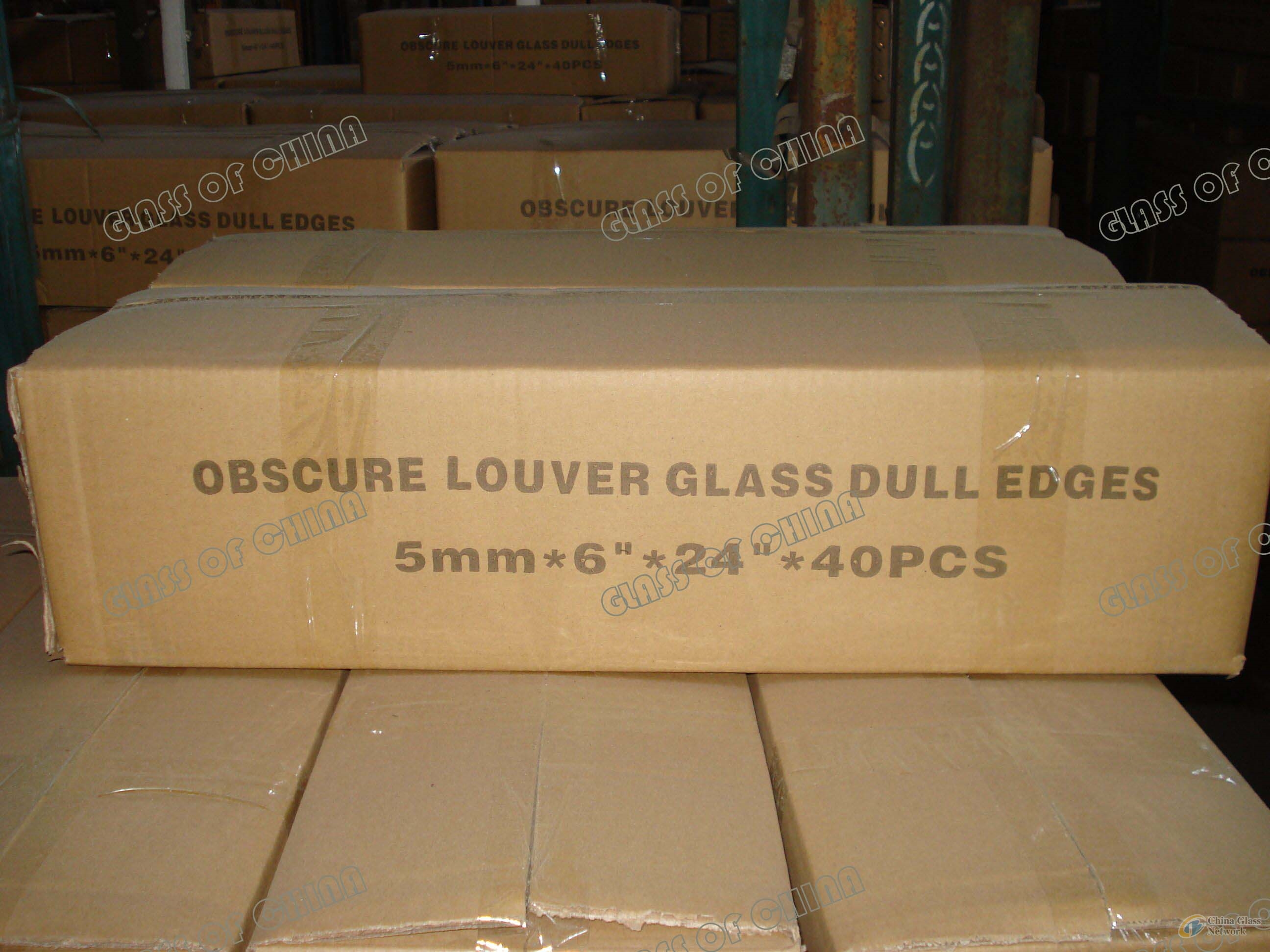 3mm--6mm  Acid Etched Louver Glass High Quality