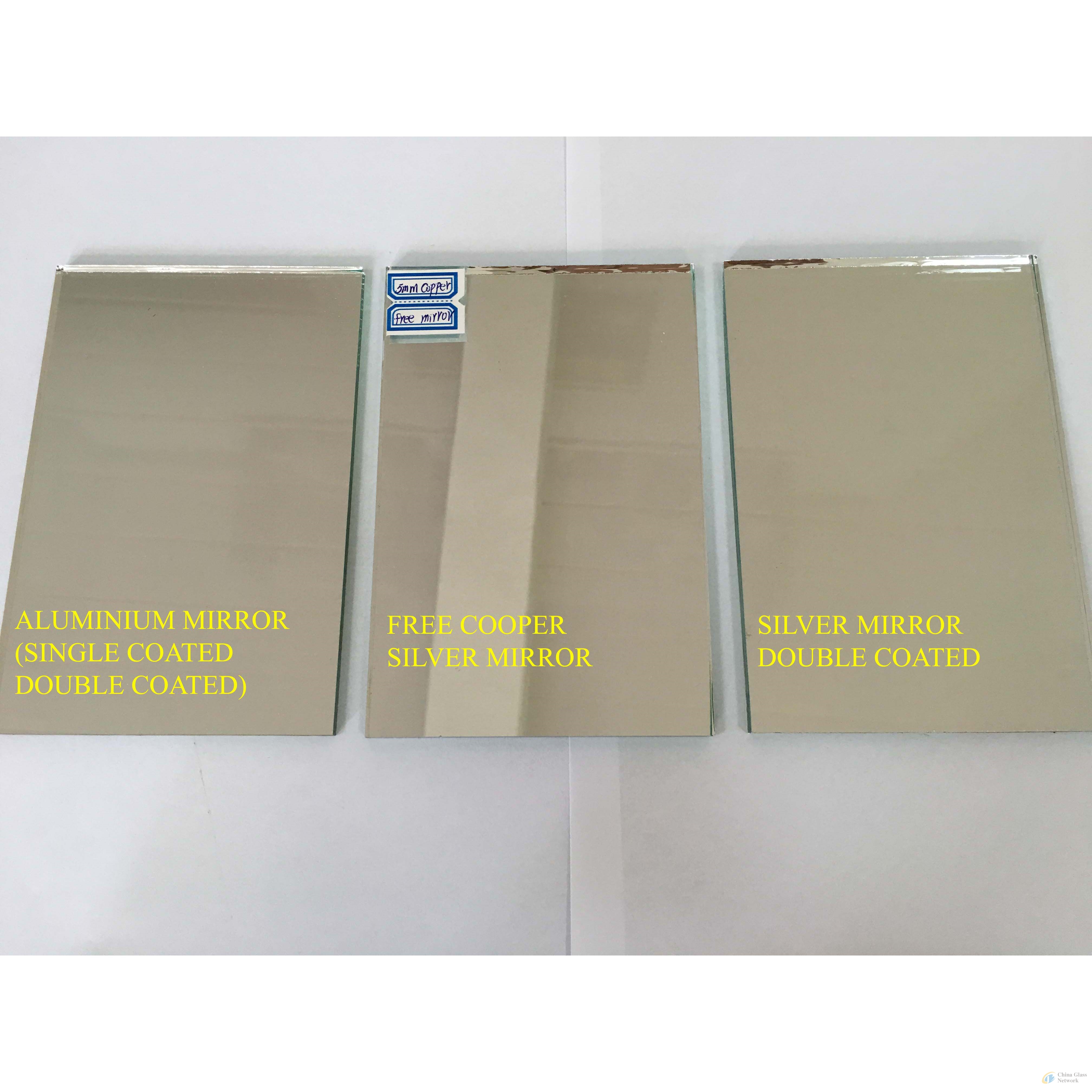 Clear silver mirror glass epoxy paint copper free mirror glass green paint with crate packing