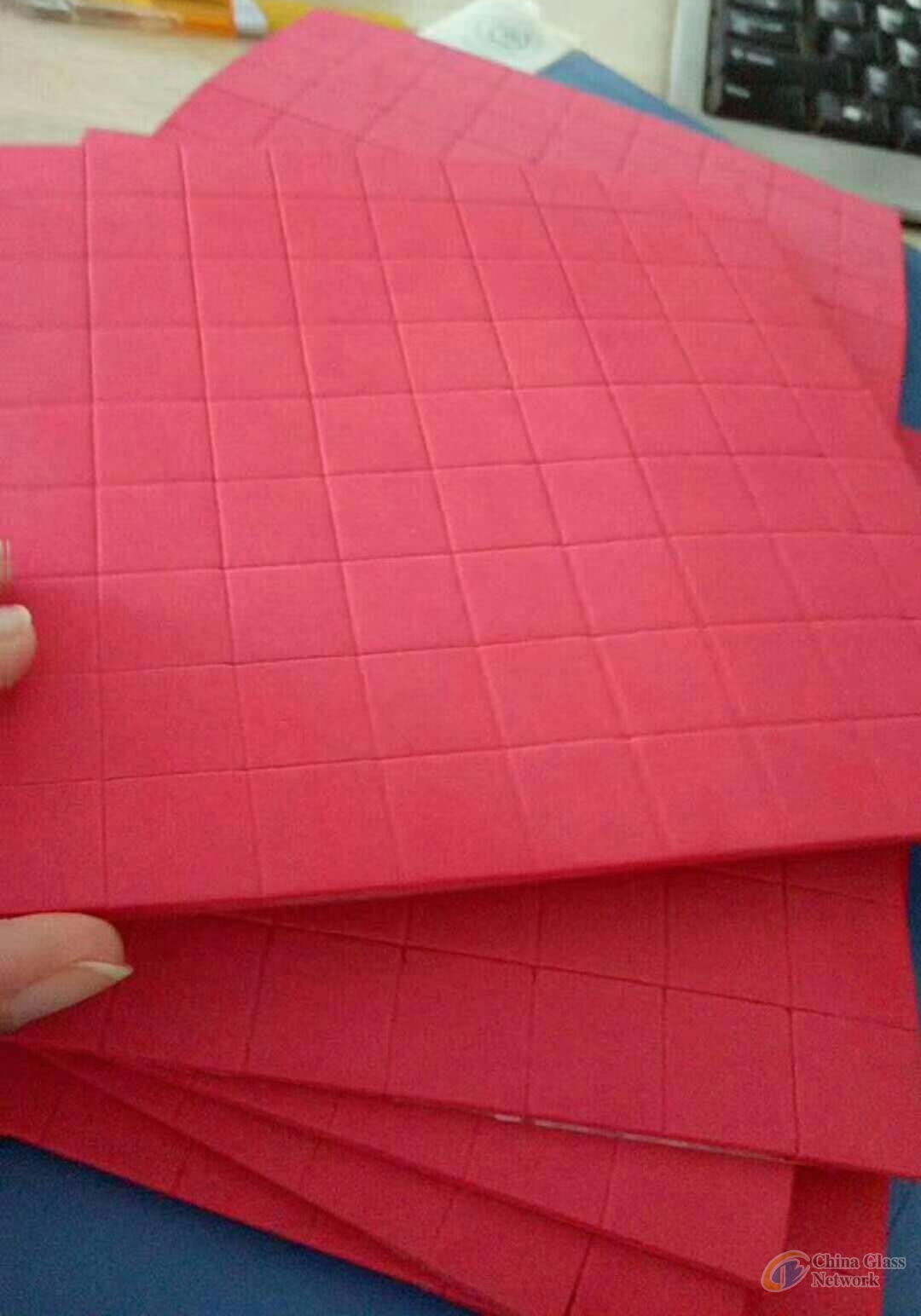 18*18*3mm colorful glass protector rubber eva pads from China factory directly