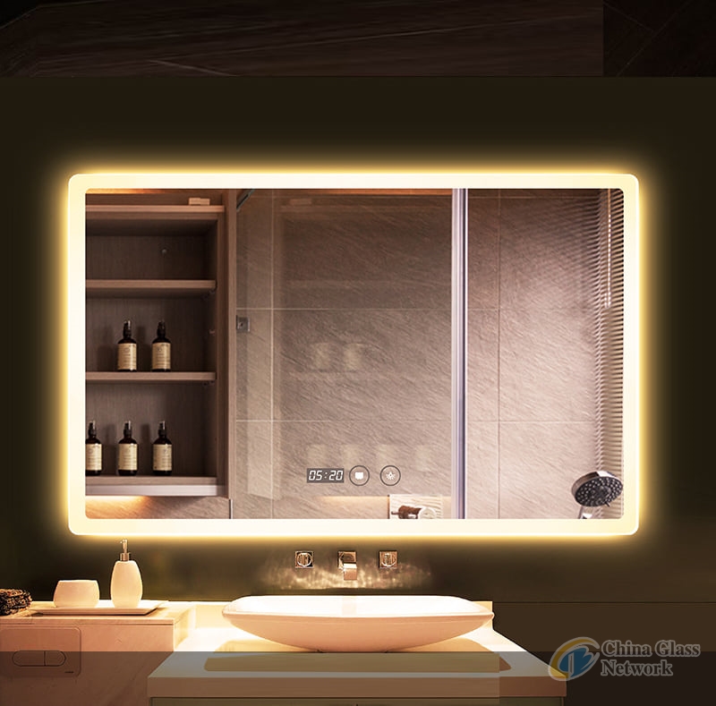 Wall mounted Intelligent Anti fog Led Light Bluetooth Bathroom Vanity Mirror 