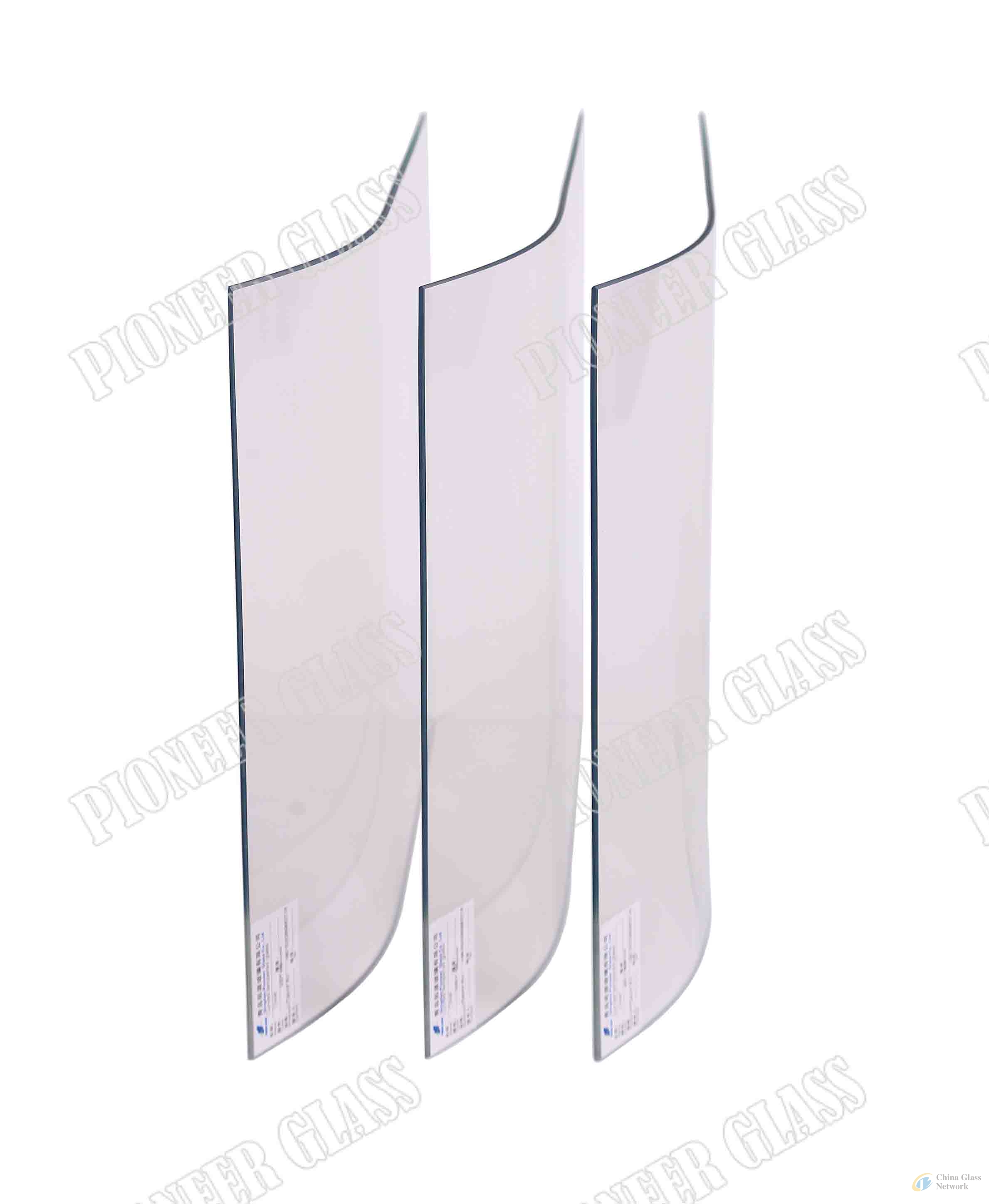 Bent tempered glass