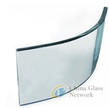 4mm-10mm reflective architectural tempered curved glass for curtain wal