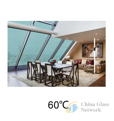 Dynamic self tint glass dynamic thermochromic glass  thermochromic glass