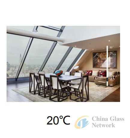 Perfect sunshade material dynamic self tint glass thermochromic glass 