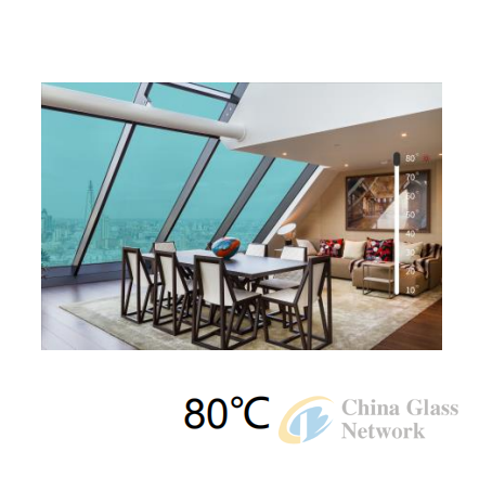 Perfect sunshade material dynamic self tint glass thermochromic glass 