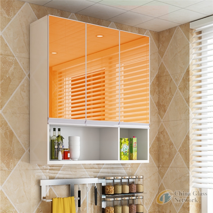 Good reputation kitchen cabinet furniture glass cabinet Toughened Display Cabinet Glass