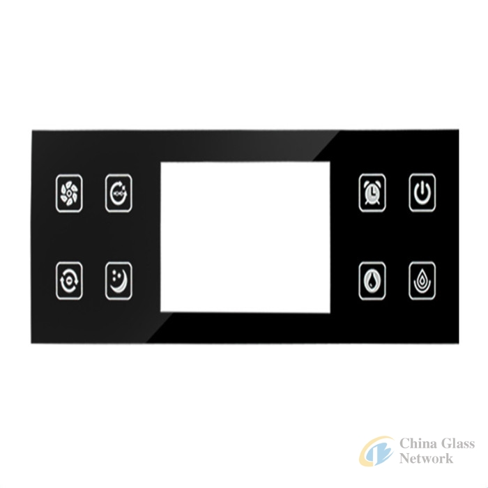 custom tempered glass cover used on home automation application