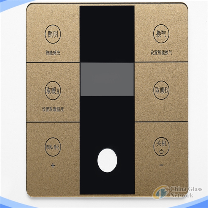 Tempered glass touch Control led light touch switch panel