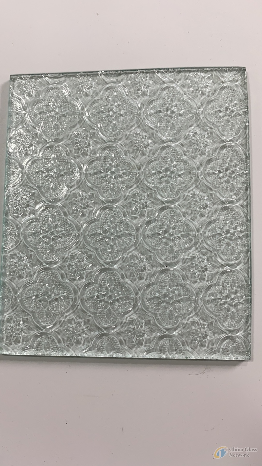 4-8mm embossed glass, customized size，Building glass