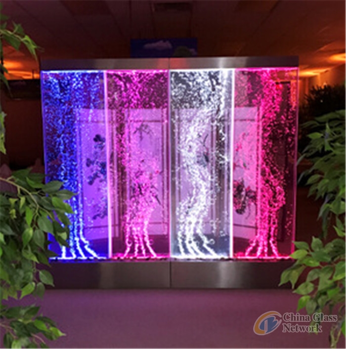 Double layer insulated tempered decoration glass