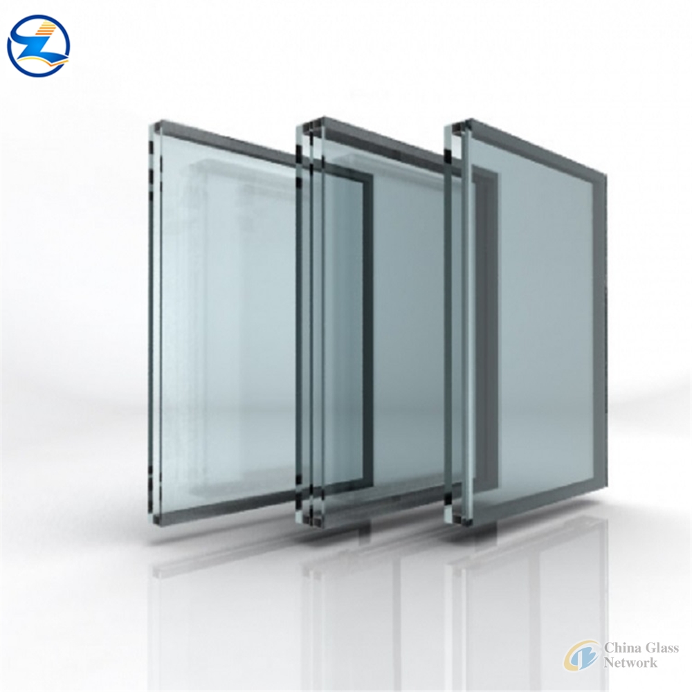 5LOW-E+12A+5mm heat resistant double glass for window building glass walls tempered hollow glass