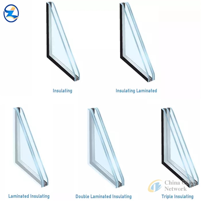 Curtain wall building window double glazing insulated glass for construction