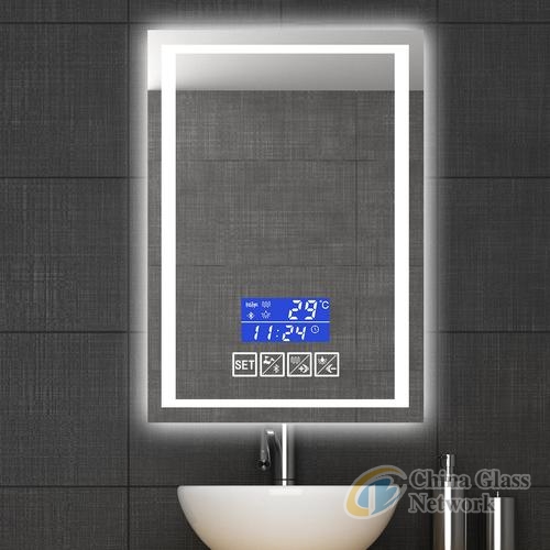 Hot sale modern style intelligent Anti fog led light bluetooth bathroom mirror