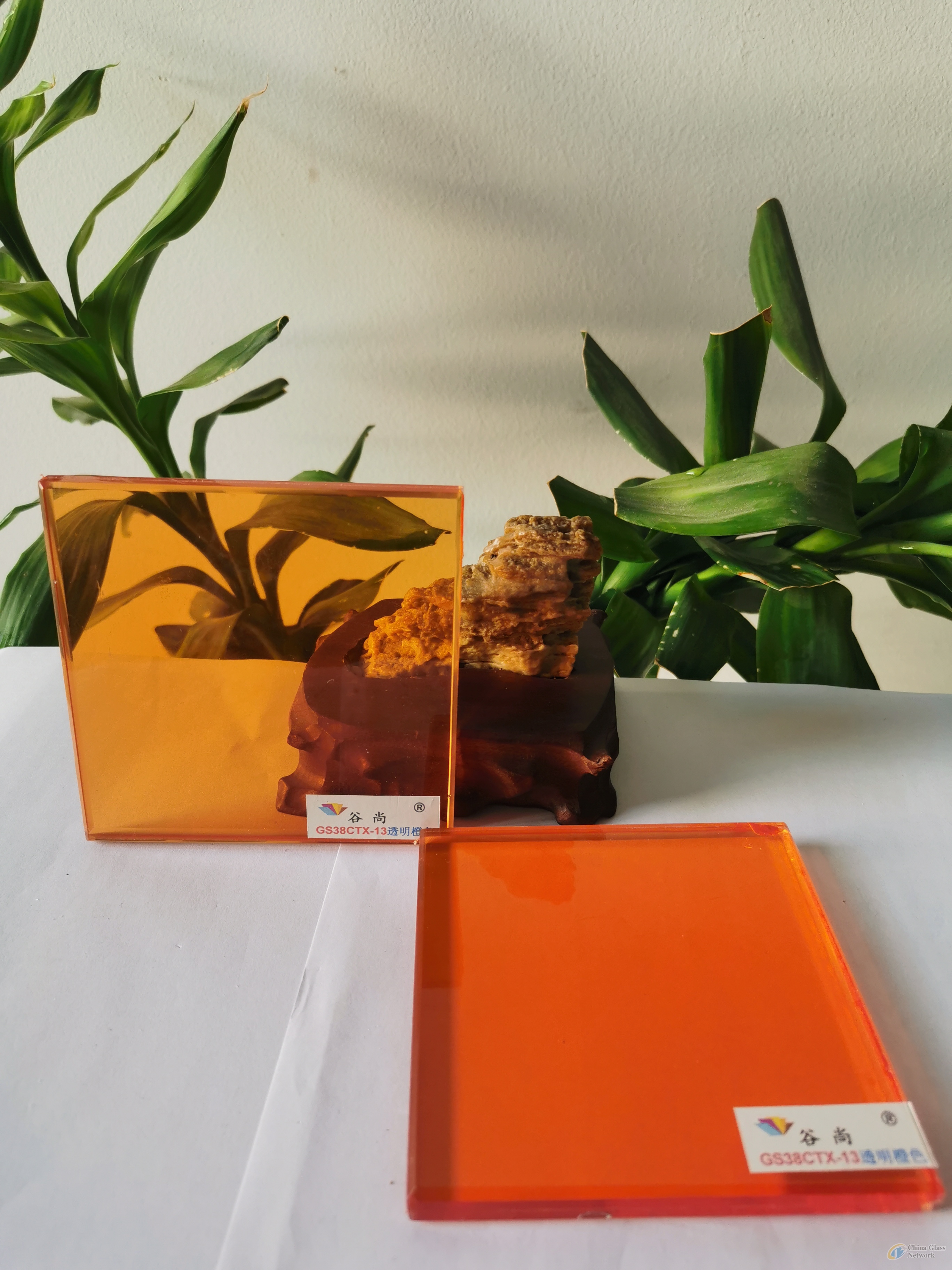 GS38CTX-13 orange transparency EVA laminated glass