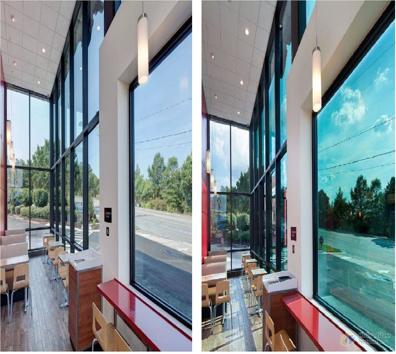 Hi-Q Thermochromic-Self tinting Glass dynamic self-tint glass thermochromic glass  reduced noise and increased safety