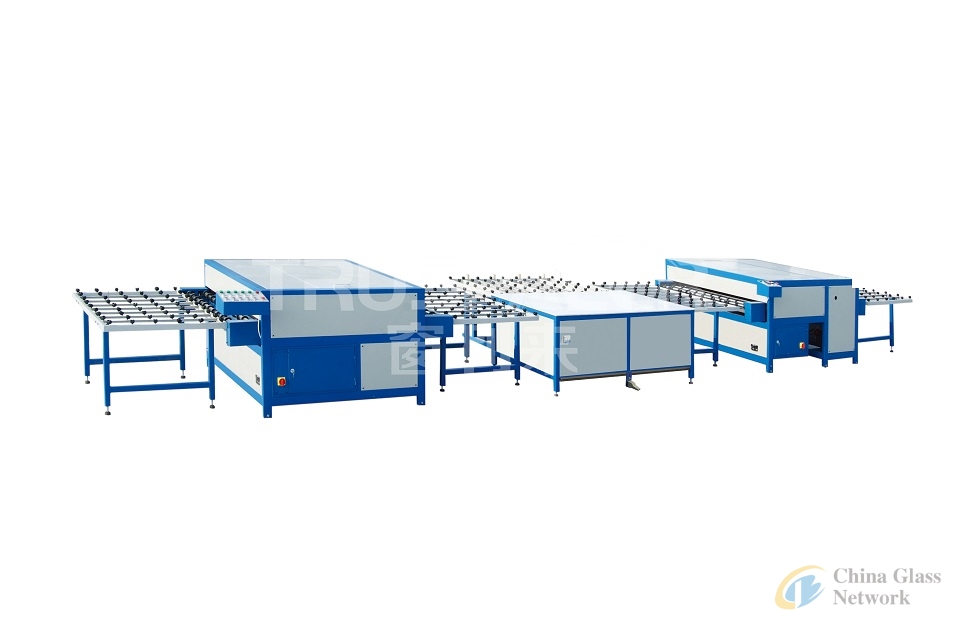 China Truspacer Horizontal Insulating Glass Double Glazed Hot Press Machine Equipment Heated Roller Press Machine