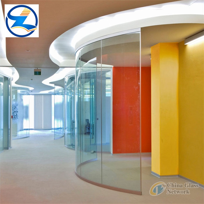 Bent tempered glass ,curved tempered glass, building glass