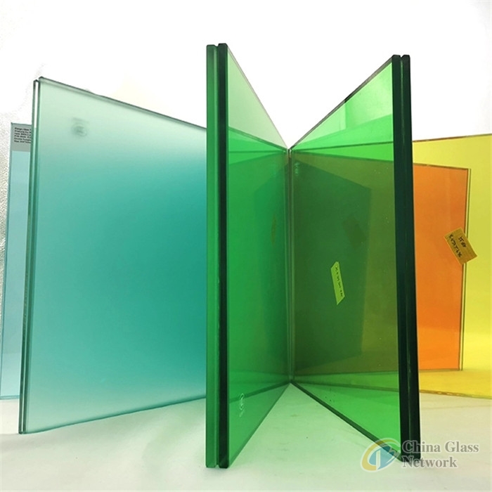 Tempered laminated building glass