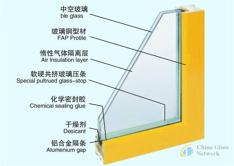 Safety Curtain Wall Low-E Insulating Hollow Glass Insulated Glass 