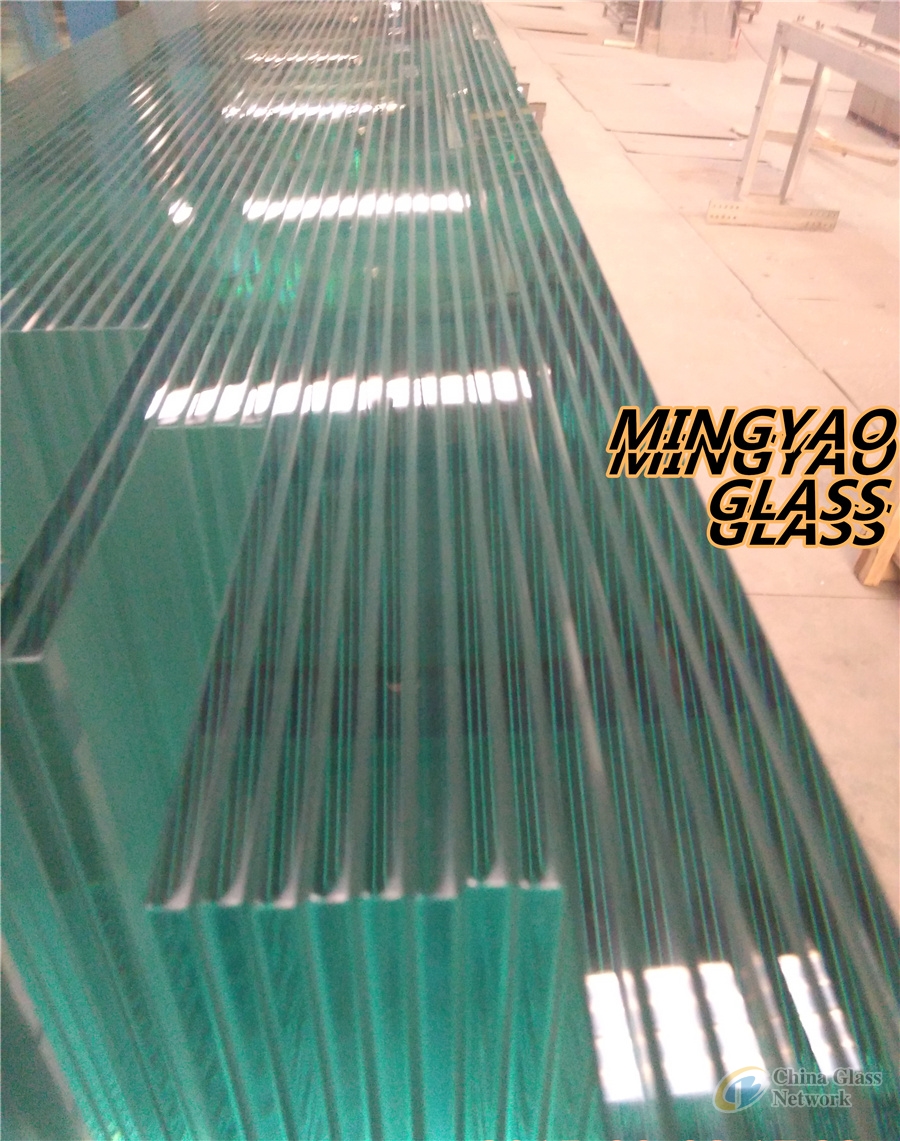 5-19mm extra clear low iron tempered toughened glass