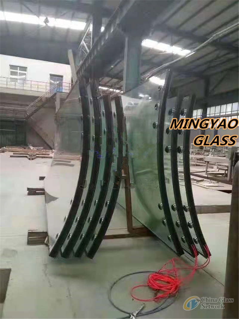 Curved Bend Jumbo size Insulated glass LOWE GLASS