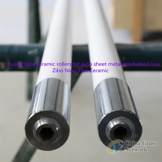 Fused Silica Ceramic Rollers Used In Glass Tempering Furnace