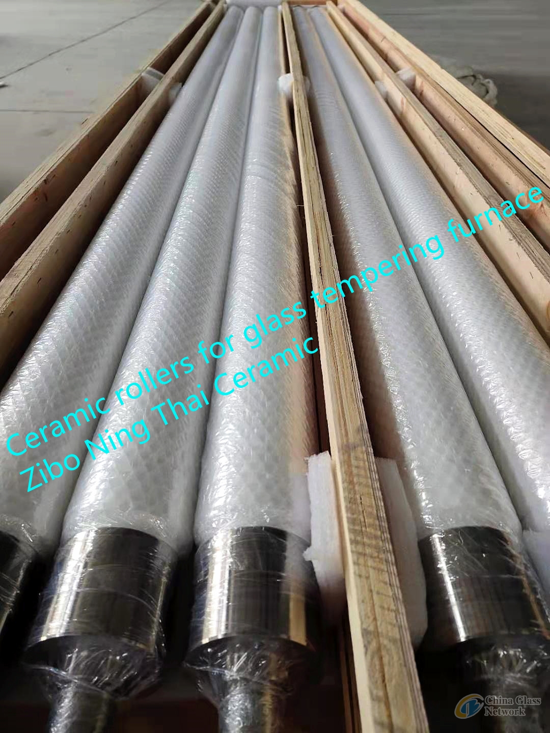 Fused Silica Ceramic Rollers Used In Glass Tempering Furnace