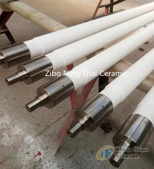 Fused Silica Ceramic Rollers Used In Glass Tempering Furnace