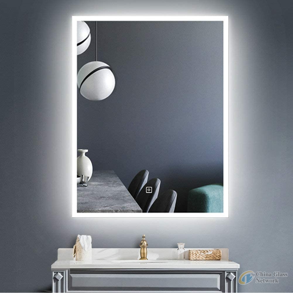 Jinghu Modern Style Hotel Project LED Backlit Bathroom Mirror LED