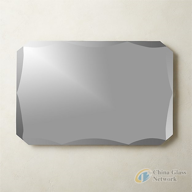 3mm-6mm Concise Design Morden Simple Home Decorator Frameless Bathroom Beveled Mirror